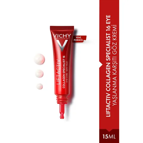 Vichy كريم فيشي ليفت أكتيف كولاجين المتخصص للعناية بالعينين المضاد للشيخوخة 15 مل