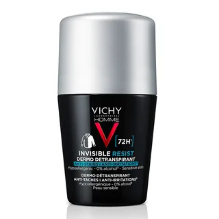 Protection 72h sans traces avec Vichy Homme Invisible Resist