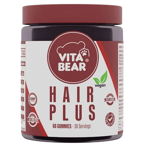 Vita Bear Hair Plus Vegan Hair Vitamin 60 Gummies