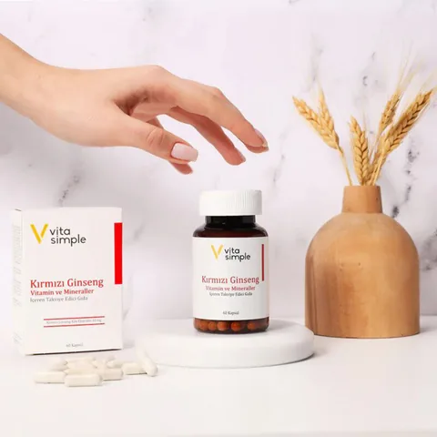 Vita Simple Red Ginseng Vitamin And Minerals Supplementary Food 60 capsules