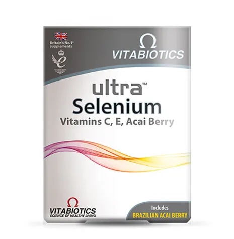 Vitabiotics مكمل غذائي فيتابيوتكس ألترا سيلينيوم 165 ميكروجرام، 30 قرصًا