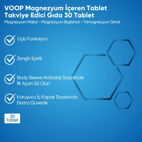 Voop Magnesiumtabletten – 30 Stück