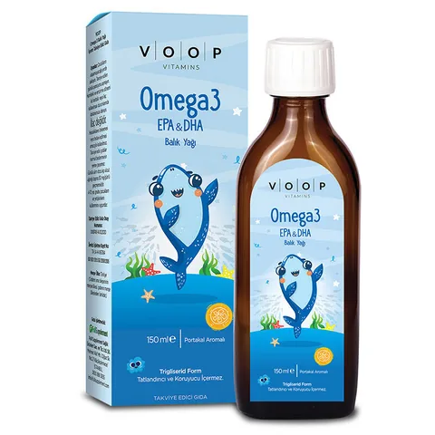 Voop مكمل غذائي فووب أوميجا 3 يحتوي على زيت السمك 150 مل