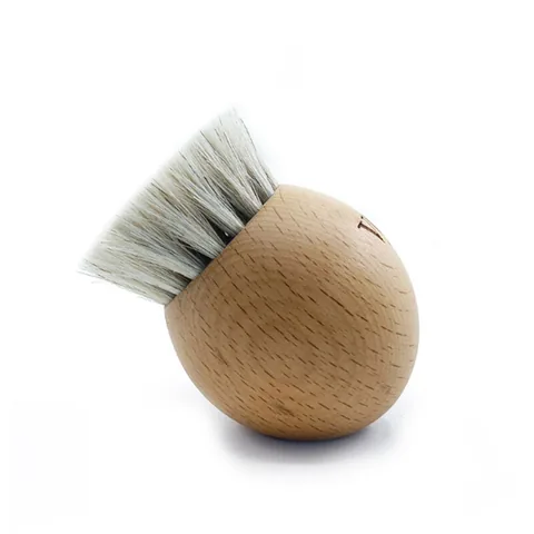 Vose %100 Natural Horsehair Face Care Brush - White
