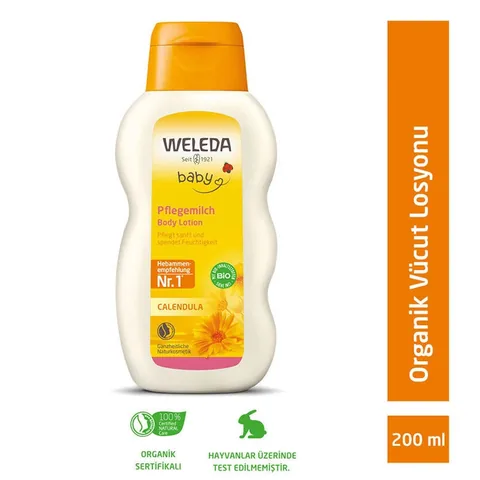 Weleda لوشن ويليدا العضوي المرطب للجسم بخلاصة الكاليندولا 200 مل