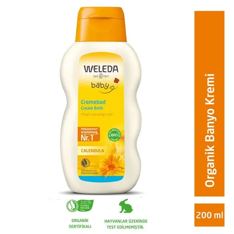 Weleda كريم حمام ويليدا كاليندولا العضوي للتنظيف والترطيب 200 مل