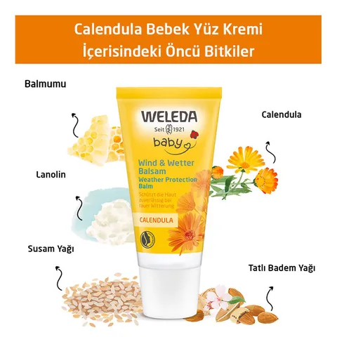 Weleda Baby Calendula Bio-Gesichtscreme 30ml