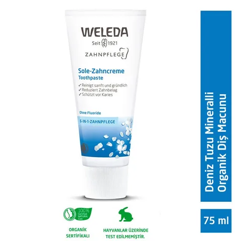 Паста для зубов Weleda с морской солью и минералами органическая 75 мл