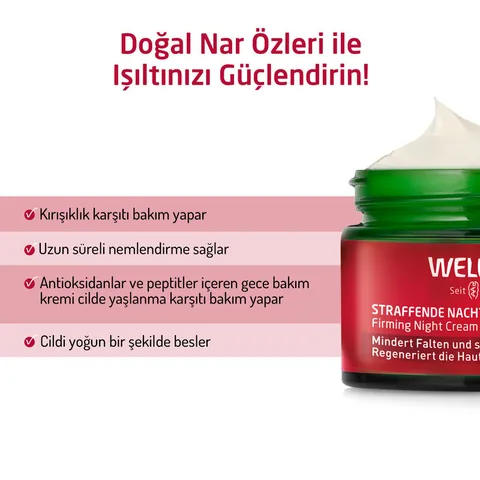 Weleda Granatapfel Nachtcreme - Feuchtigkeitsspendend &amp; Straffend 40ml