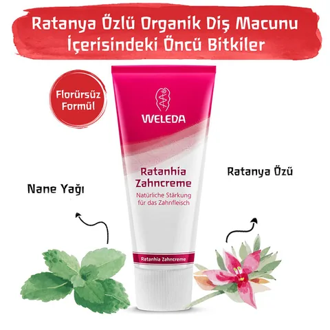 Weleda Bio Ratanhia Zahnpasta - Natürliche Zahnpflege 75ml