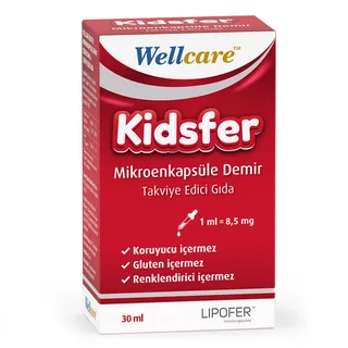 Wellcare Kidsfer Microencapsulated Iron Food Supplement 30 ml