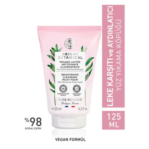 Yves Rocher غسول الوجه الرغوي المضاد للبقع من إيف روشيه برايت بوتانيكال، 125 مل