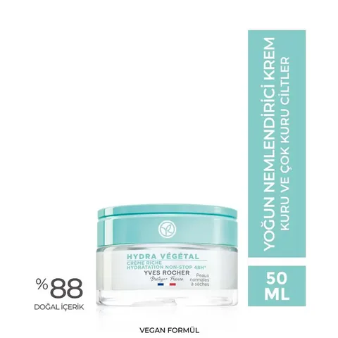 Yves Rocher كريم ترطيب مكثف هيدرا فيجيتال من إيف روشيه لمدة 48 ساعة 50 مل
