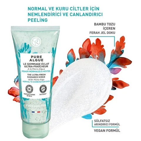 Yves Rocher Pure Algue Moisturizing And Revitalizing Peeling 75 ml