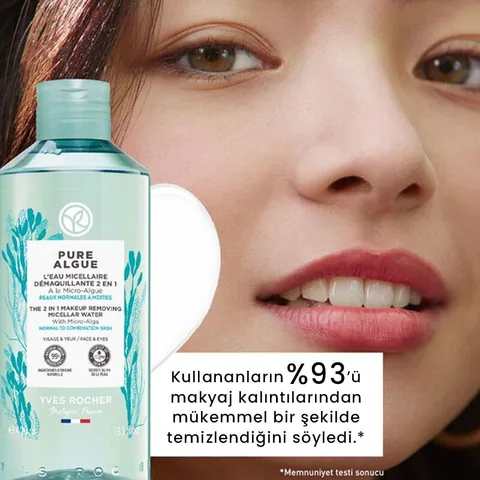 Yves Rocher Pure Algue Moisturizing And Refreshing Face And Make-up Cleansing Water 400 ml