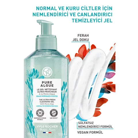 Yves Rocher Pure Algue Moisturizing And Refreshing Face Wash Gel 390 ml