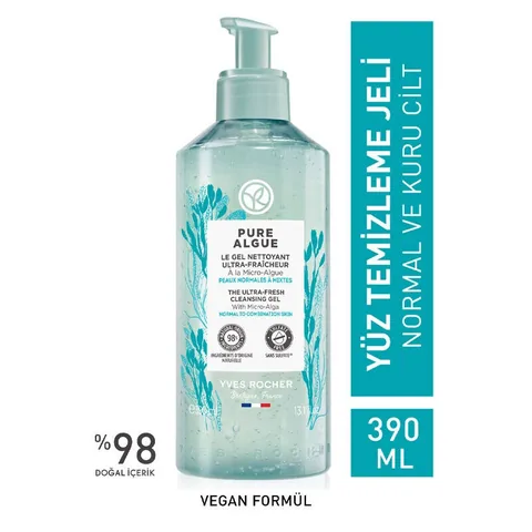 Yves Rocher Pure Algue Moisturizing And Refreshing Face Wash Gel 390 ml