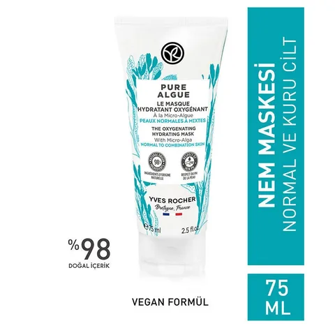 Yves Rocher Pure Algue Intensive Moisturizing And Revitalizing Mask 75 ml