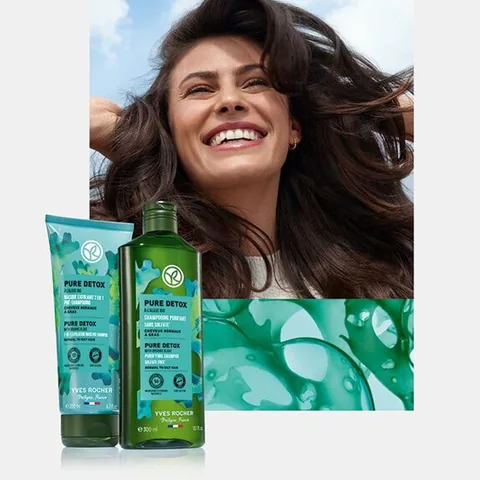 Yves Rocher بلسم إيف روشيه بيور ديتوكس المنقي للشعر الدهني 200 مل