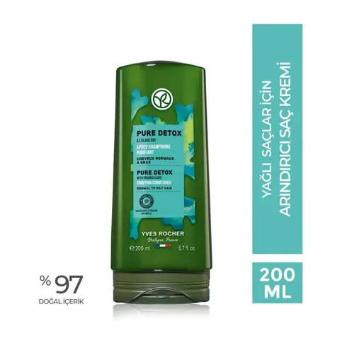 Yves Rocher بلسم إيف روشيه بيور ديتوكس المنقي للشعر الدهني 200 مل