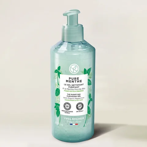 Yves Rocher Pure Menthe Pore Purifying Face Wash Gel 390 ml