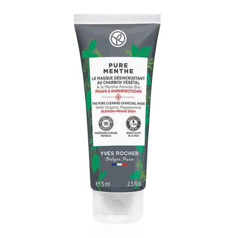 Yves Rocher Pure Menthe Anti-blackhead Charcoal Mask 75 ml