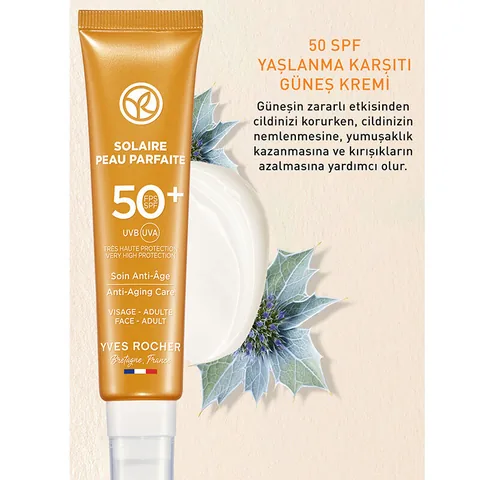 Yves Rocher Solaire Peau Parfaite Spf 50 anti-aging Sun Cream 40 ml