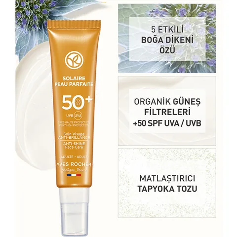 Yves Rocher Solaire Peau Parfaite Spf50+ Anti-Shine Face Cream 40 ml