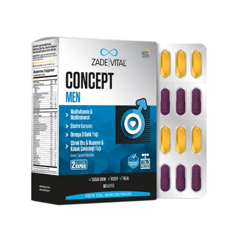 Zade Vital Concept Men Dietary Supplement 60 Capsules