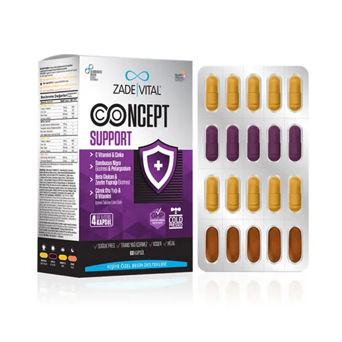 Zade Vital Concept Support Food Supplement 60 Capsules