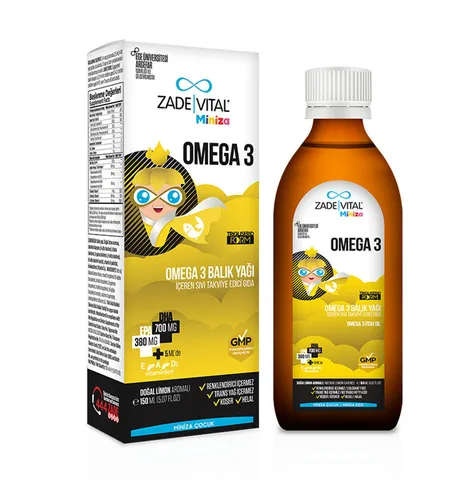 Zade Vital Miniza Omega 3 Flüssigpräparat - 150ml