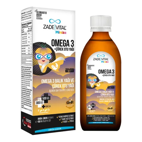 Zade Vital Miniza Omega 3 & Schwarzkümmelöl 150ml