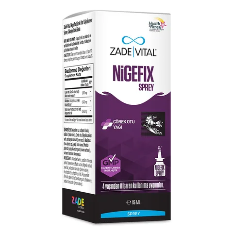 Zade Vital Nigefix Schwarzkümmelöl Spray - 15ml