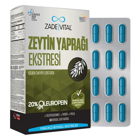 Zade Vital مستخلص أوراق الزيتون زاده فيتال 60 كبسولة