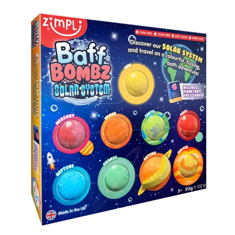Система бомбочек для ванны Zimpli Kids Solar Baff Bombz 315 г
